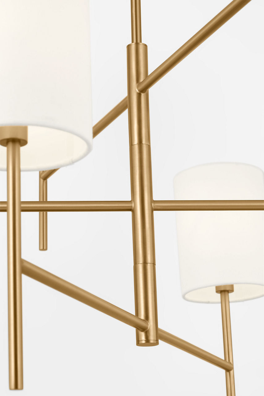 Key Large Chandelier Burnished Brass