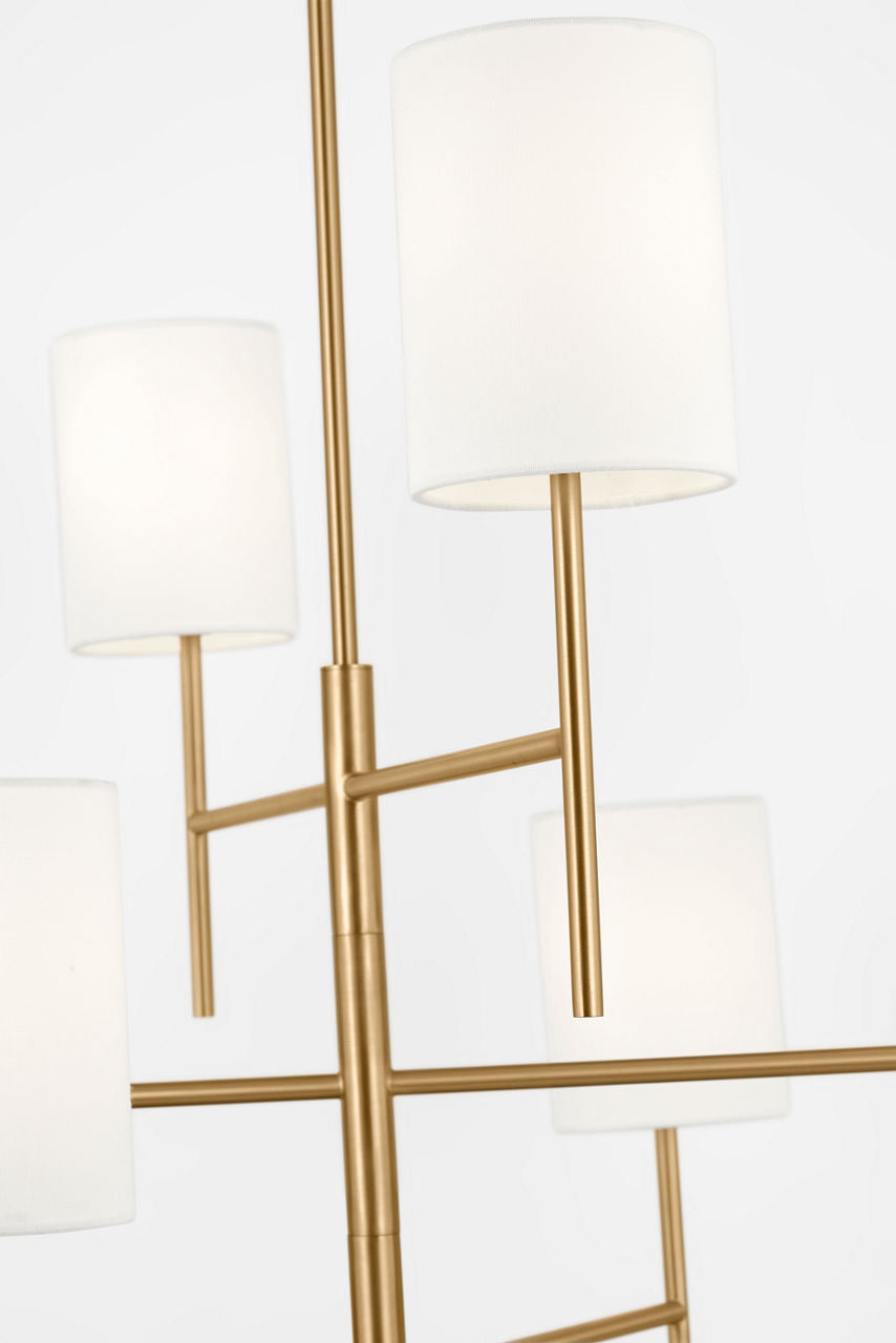 Key Large Chandelier Burnished Brass