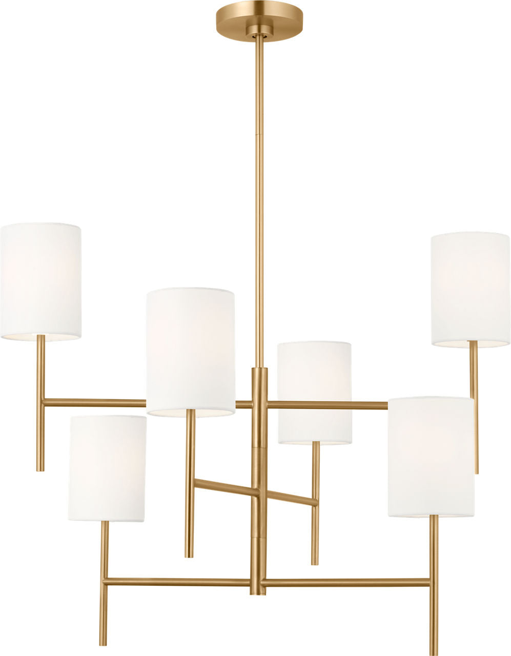Key Large Chandelier Burnished Brass