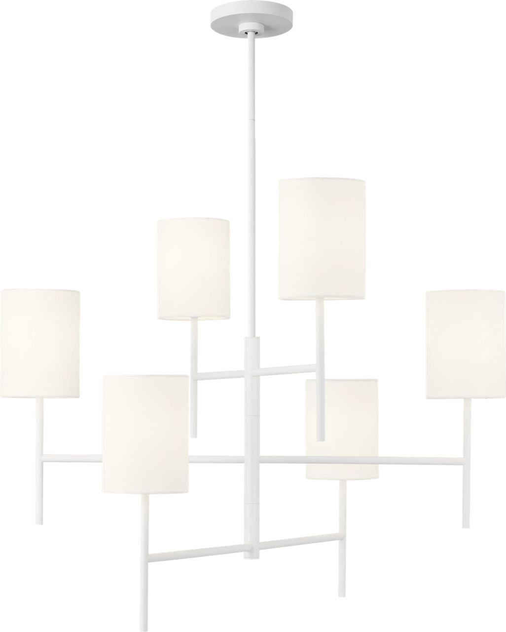 Key Large Chandelier Matte White