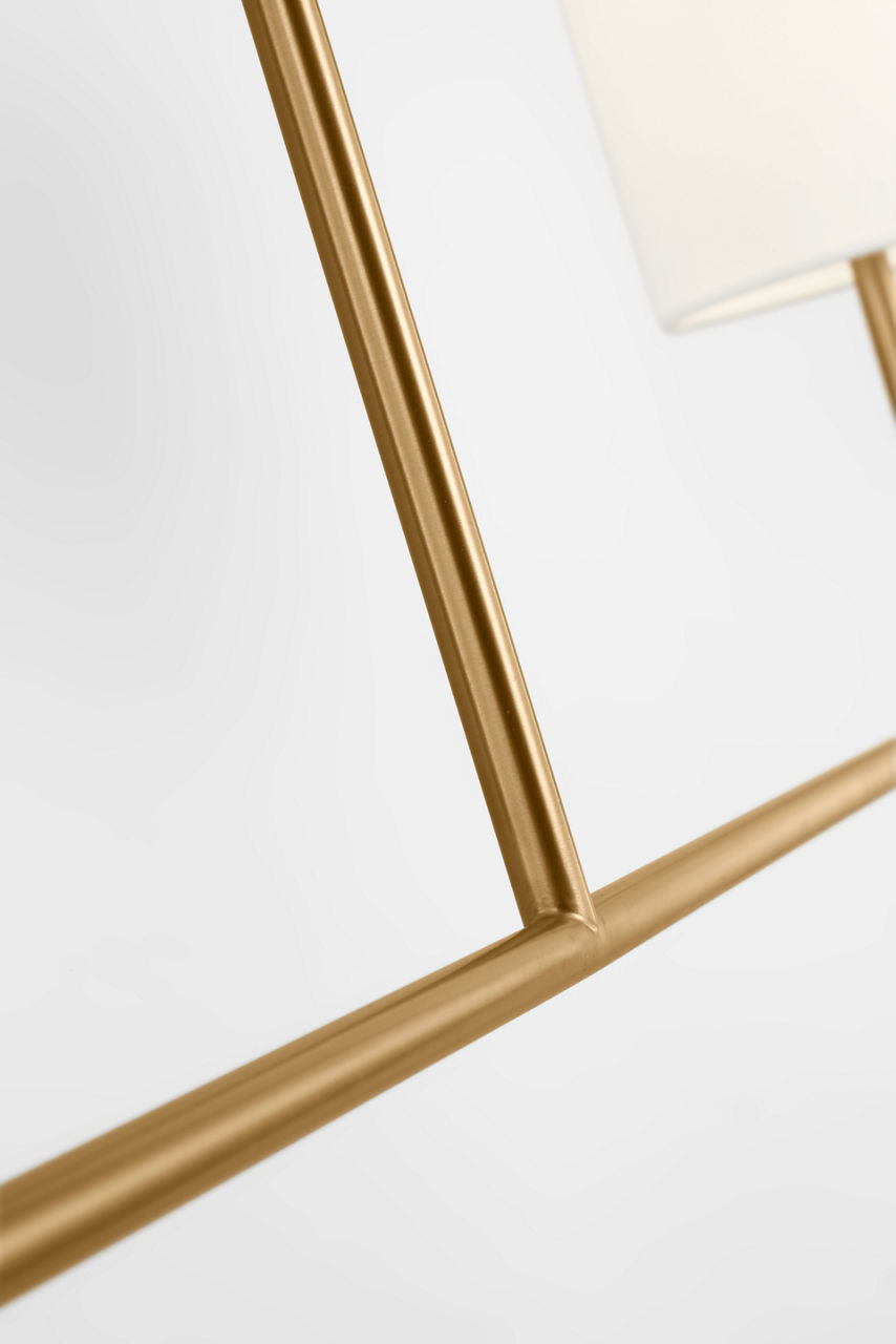 Key Medium Linear Chandelier Burnished Brass
