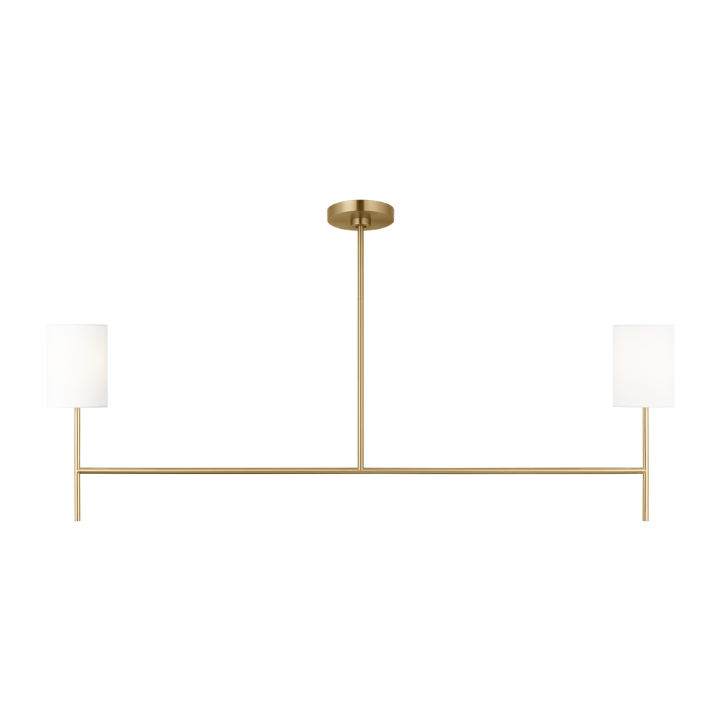 Key Medium Linear Chandelier Burnished Brass