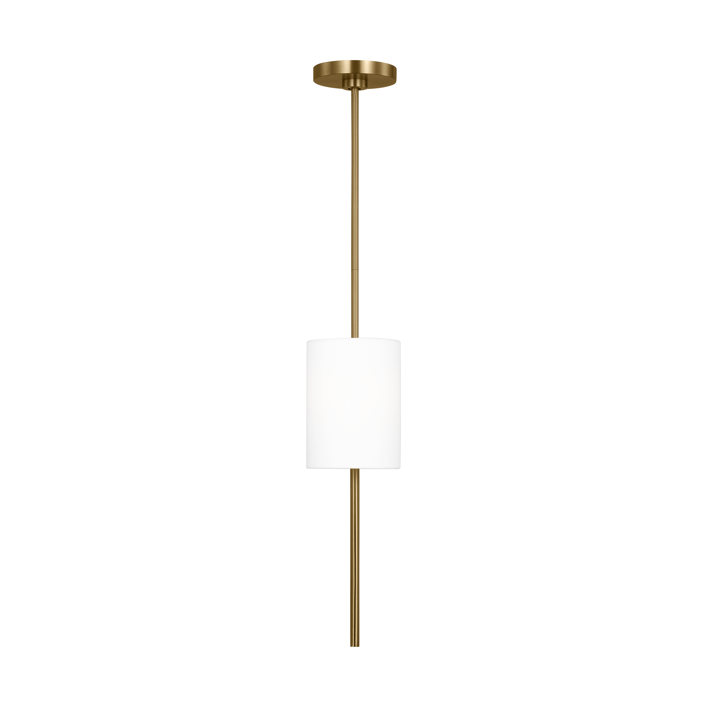 Key Medium Linear Chandelier Burnished Brass