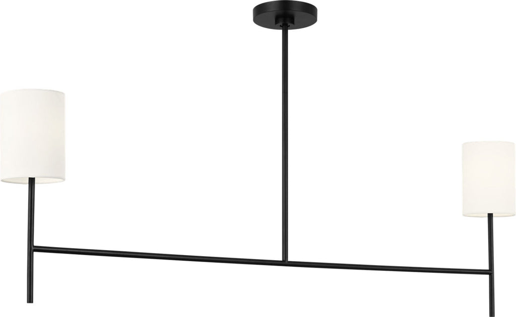 Key Medium Linear Chandelier Midnight Black