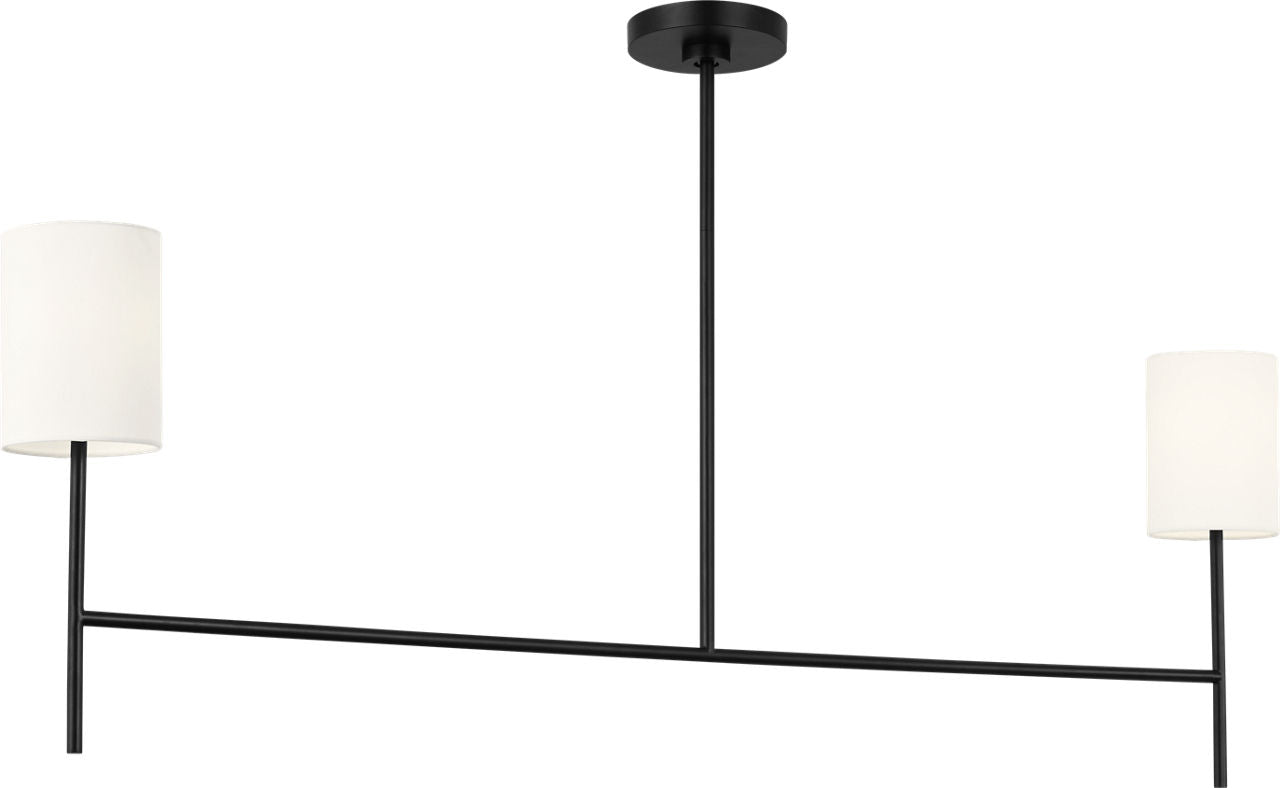 Key Medium Linear Chandelier Midnight Black