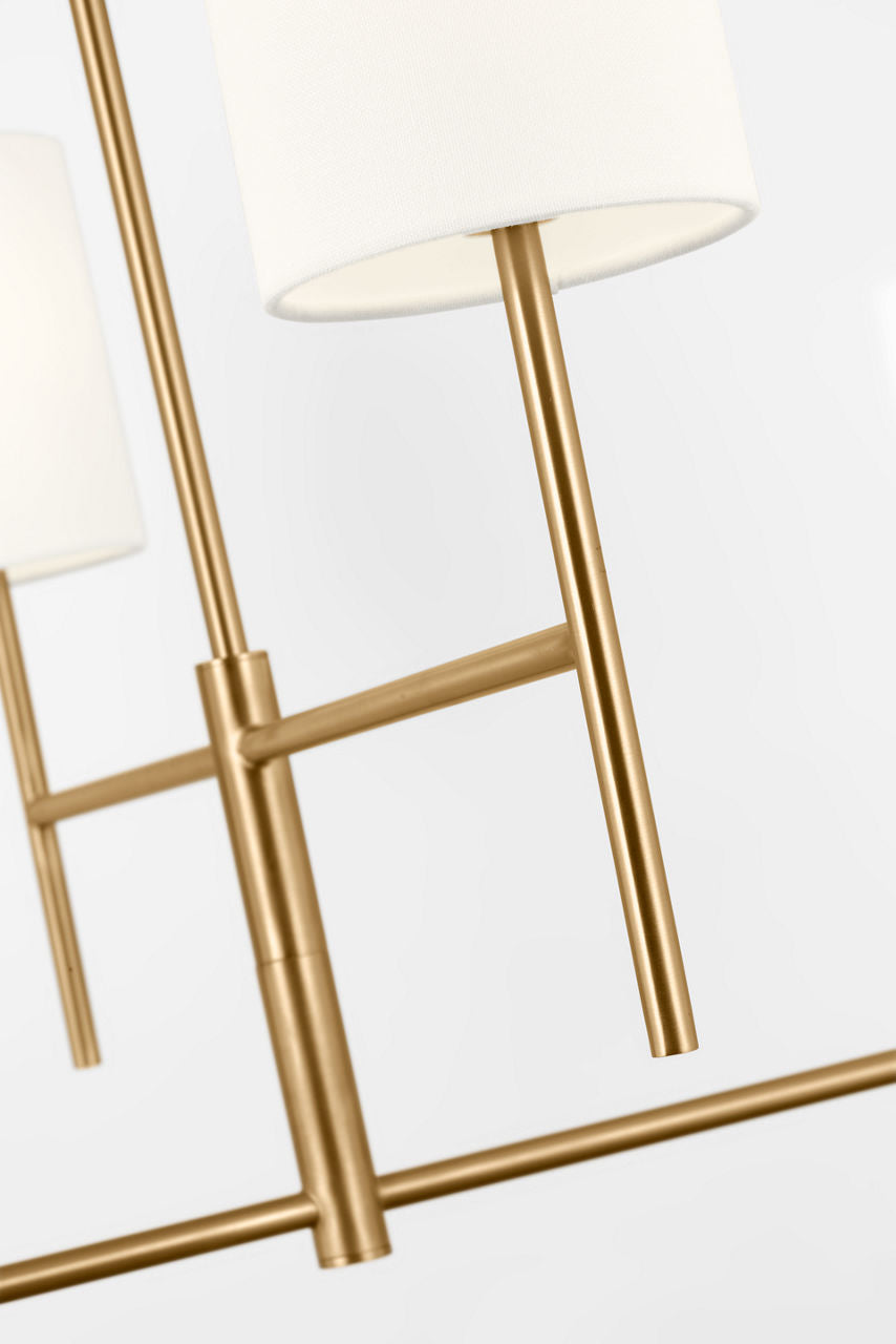 Key Medium Chandelier Burnished Brass