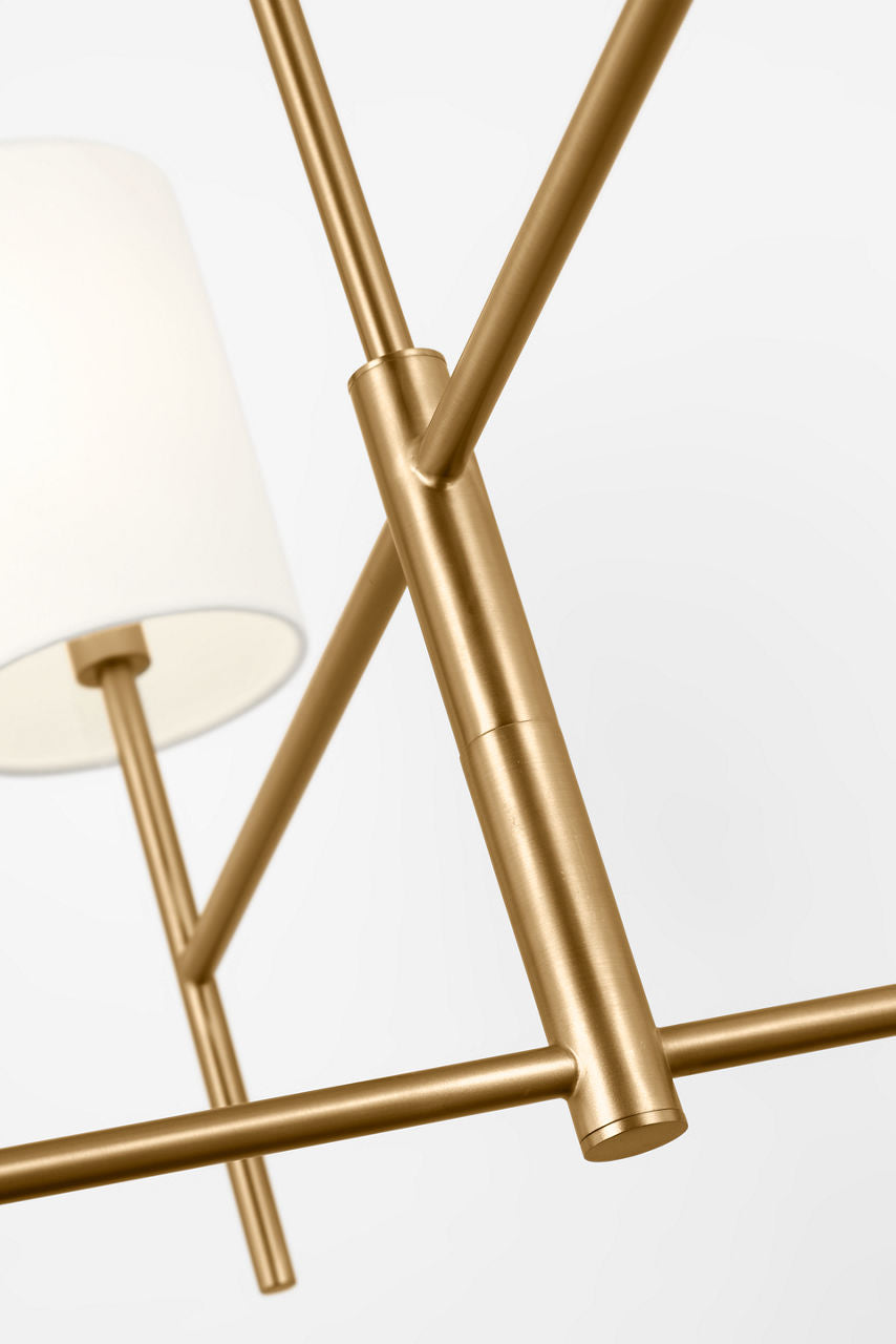 Key Medium Chandelier Burnished Brass