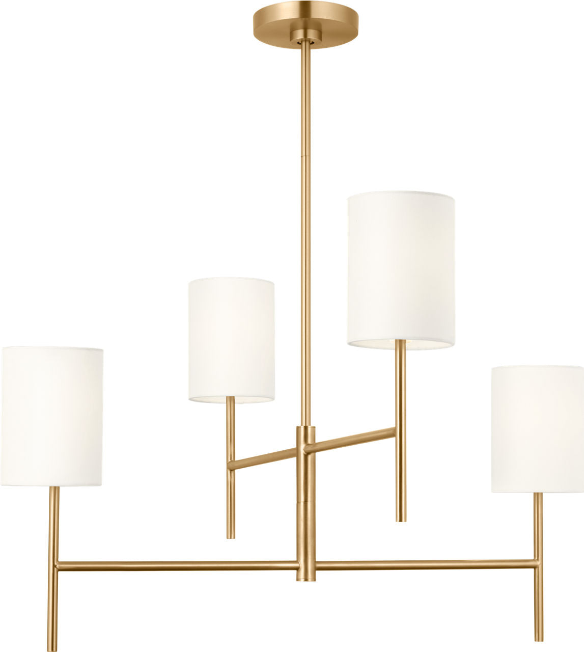 Key Medium Chandelier Burnished Brass