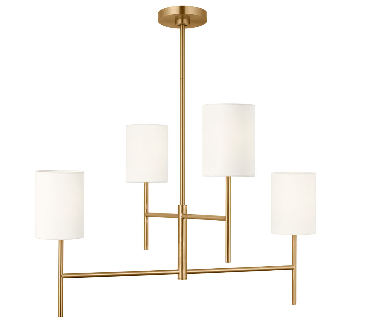 Key Medium Chandelier Burnished Brass