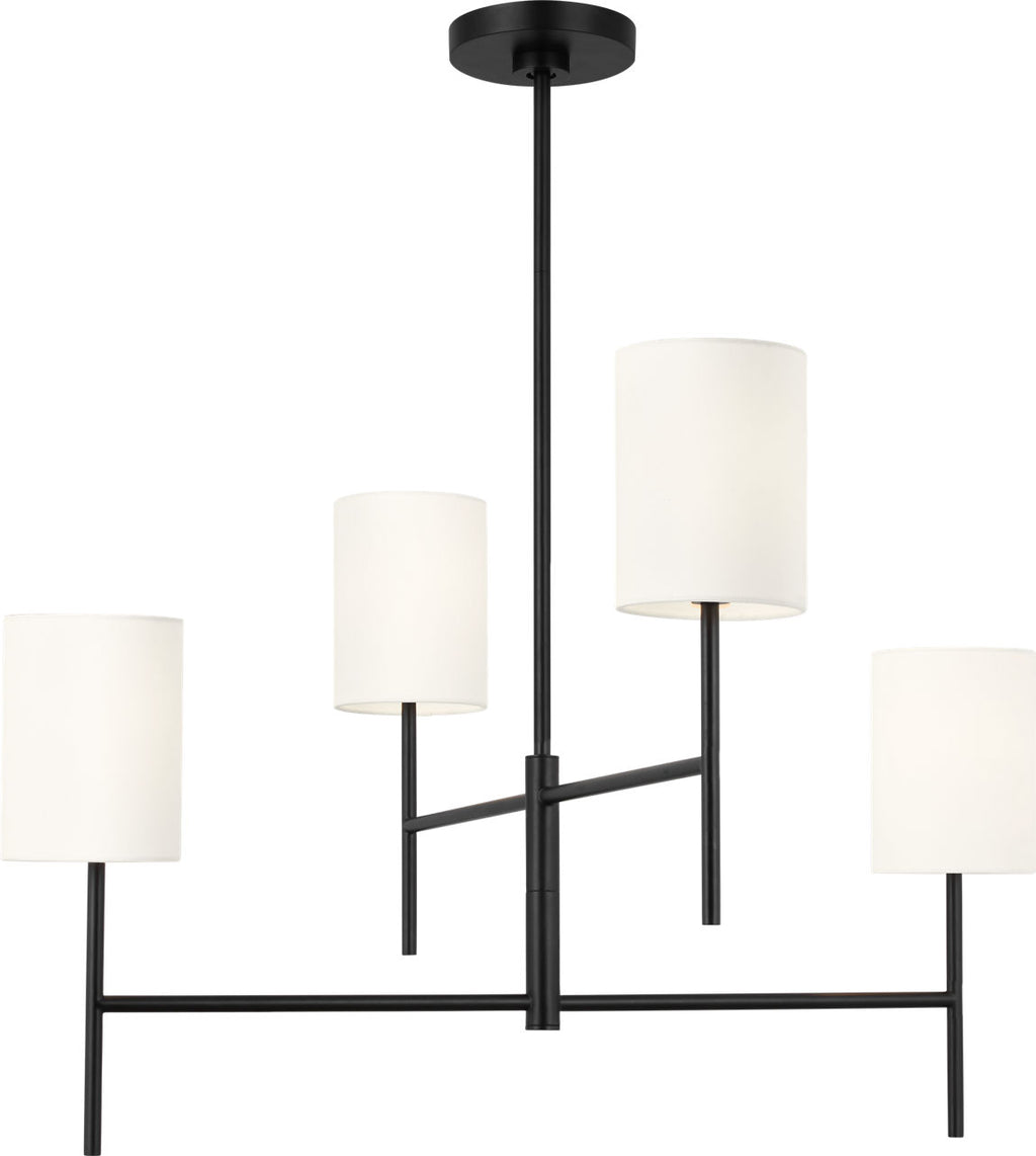 Key Medium Chandelier Midnight Black