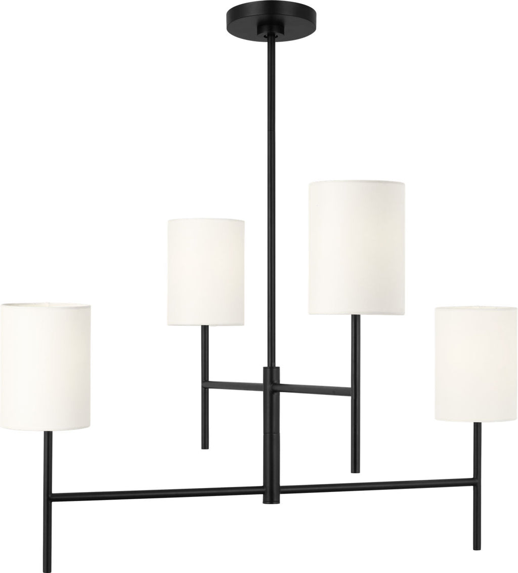 Key Medium Chandelier Midnight Black
