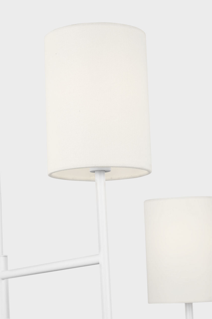 Key Medium Chandelier Matte White