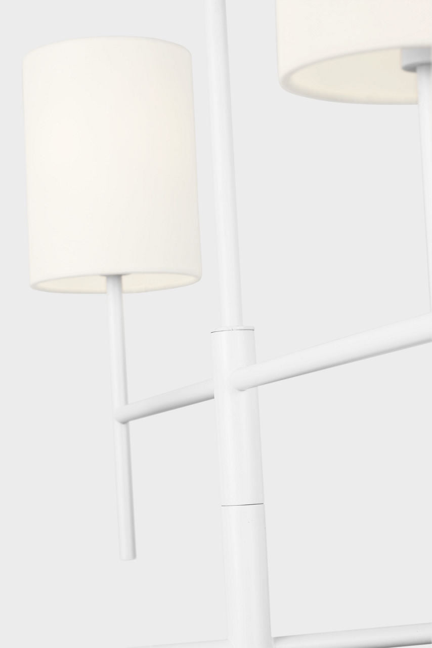 Key Medium Chandelier Matte White