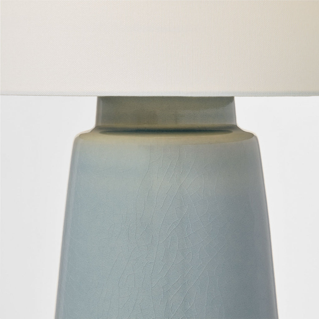 Vessel Medium Table Lamp Blue Anglia Crackle Bulbs Inc