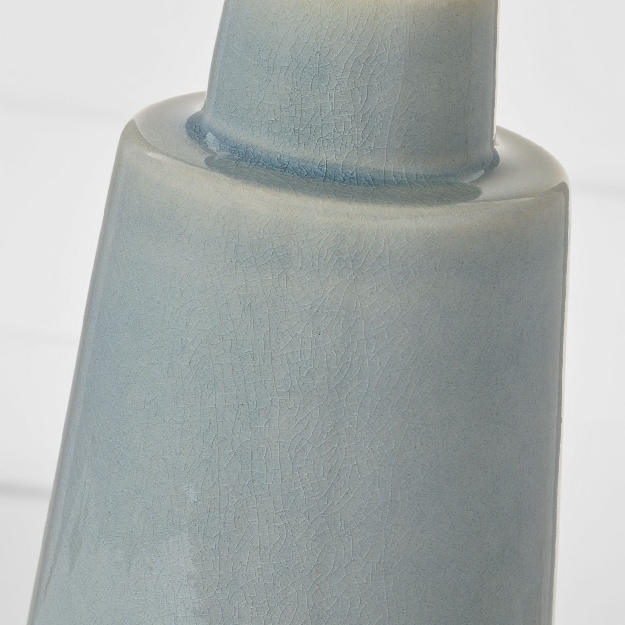 Vessel Medium Table Lamp Blue Anglia Crackle Bulbs Inc