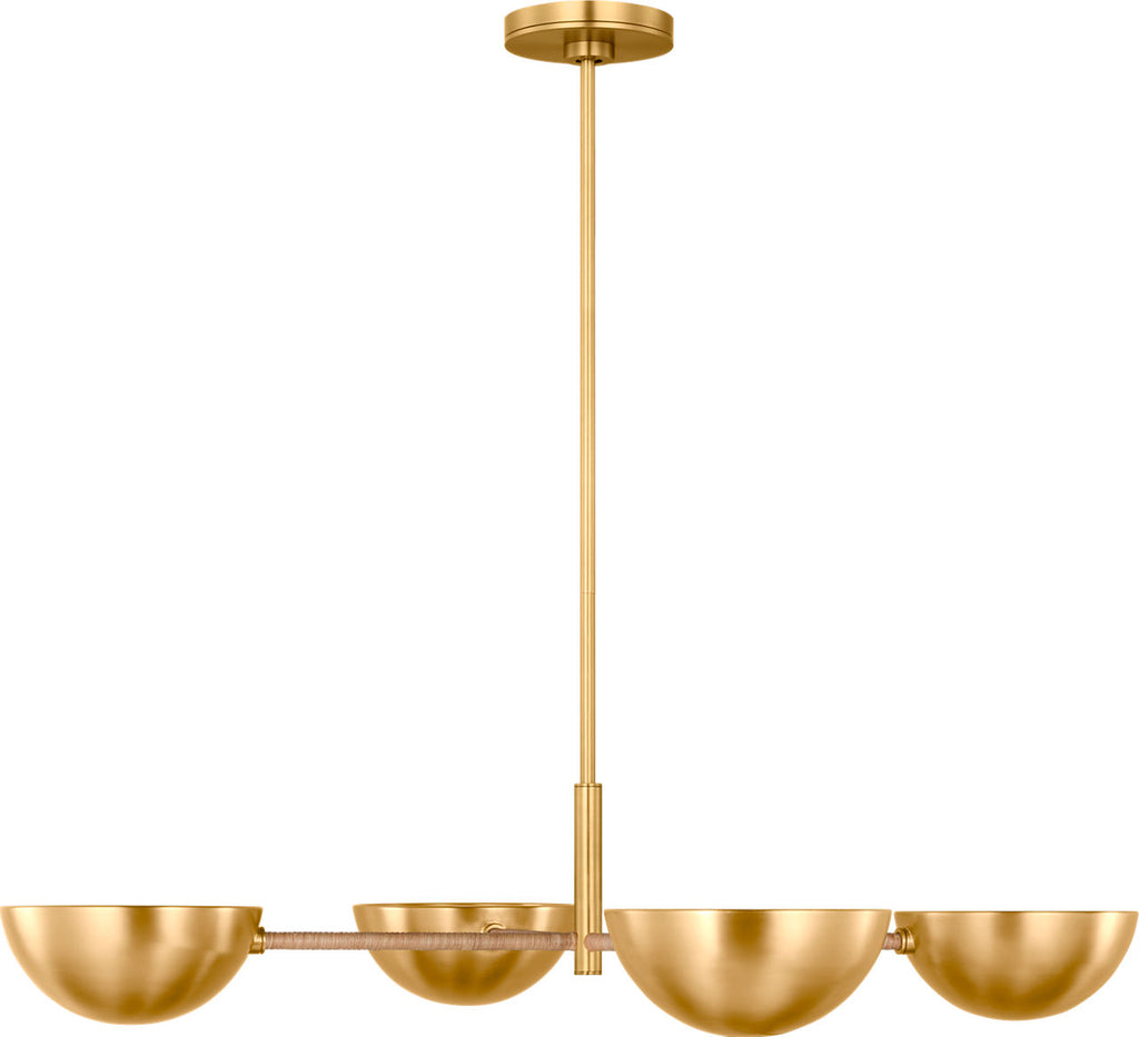 Balleroy Large Chandelier Burnished Brass
