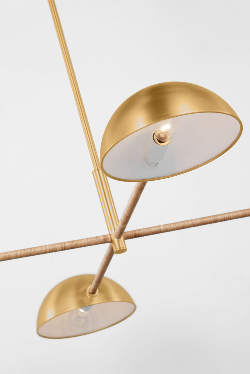Balleroy Large Chandelier Burnished Brass