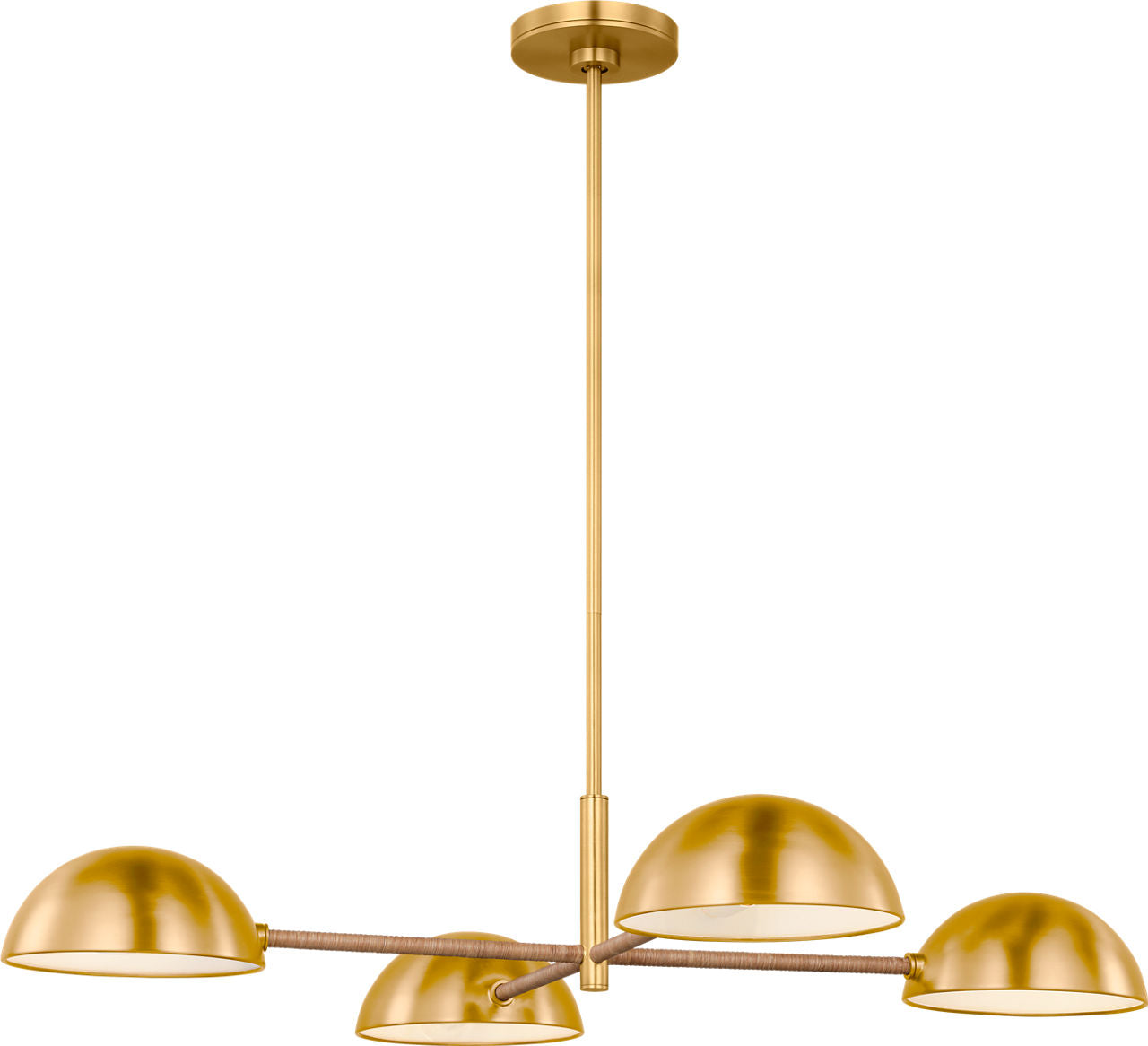 Balleroy Large Chandelier Burnished Brass