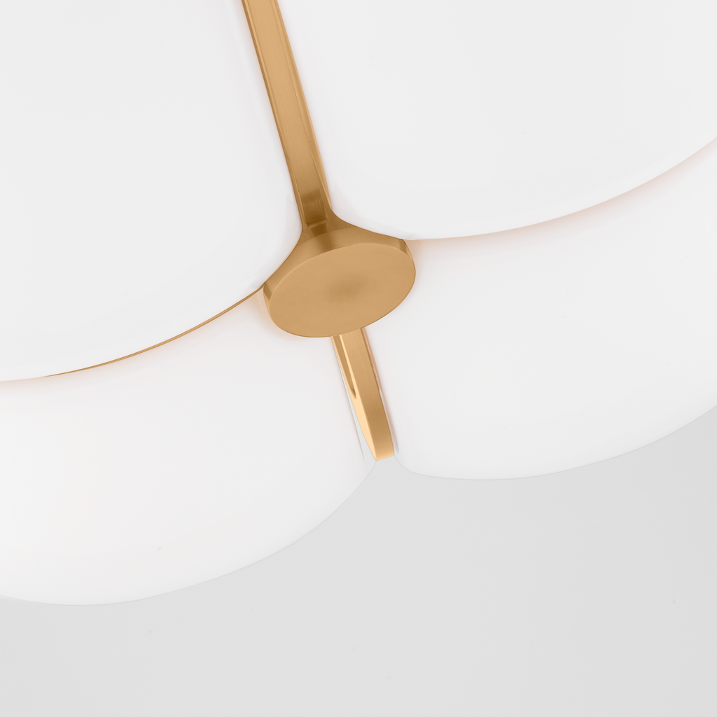 Cheverny Large Semi-Flush Mount Burnished Brass