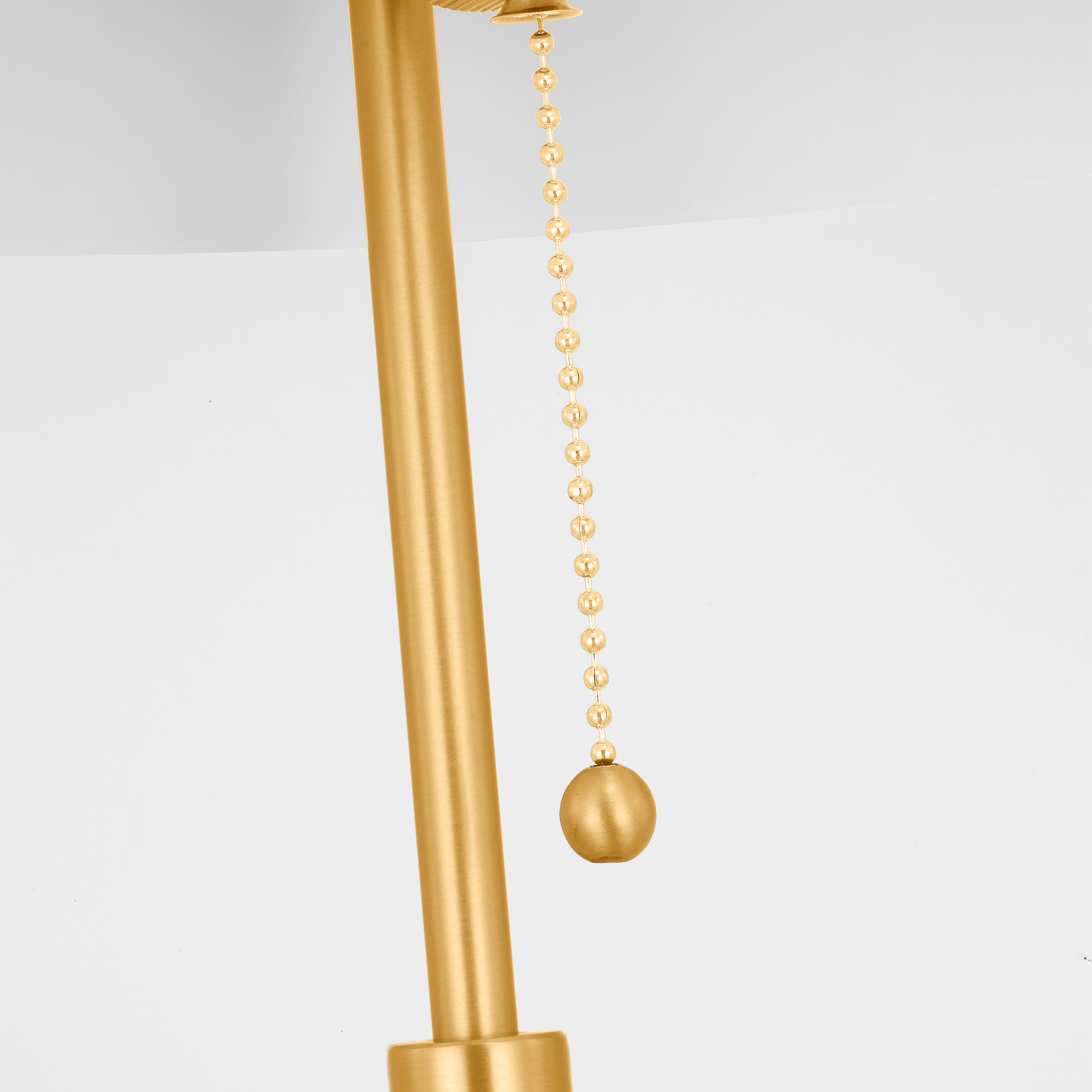 Balleroy Medium Floor Lamp Burnished Brass Bulbs Inc