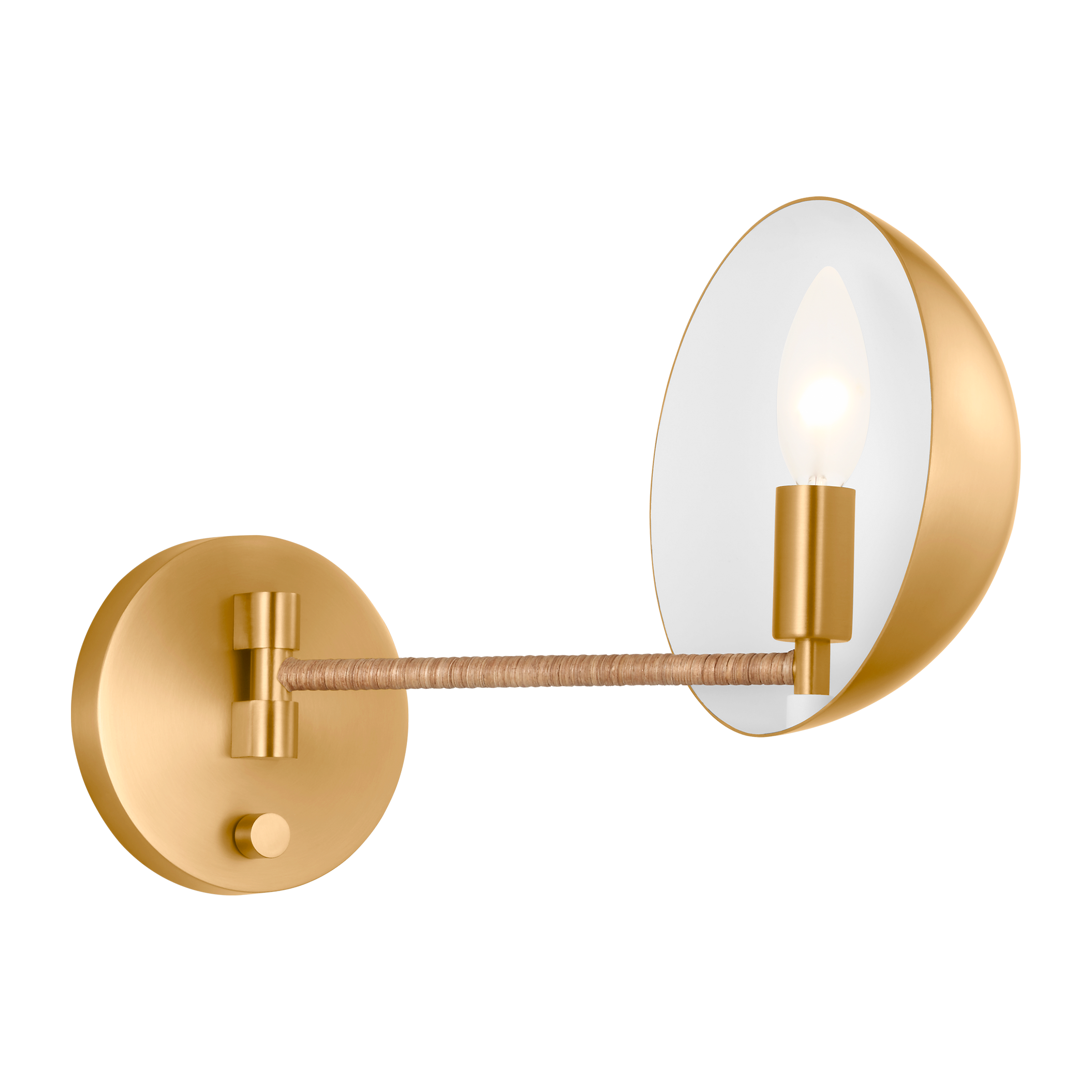 Balleroy Medium Sconce Burnished Brass