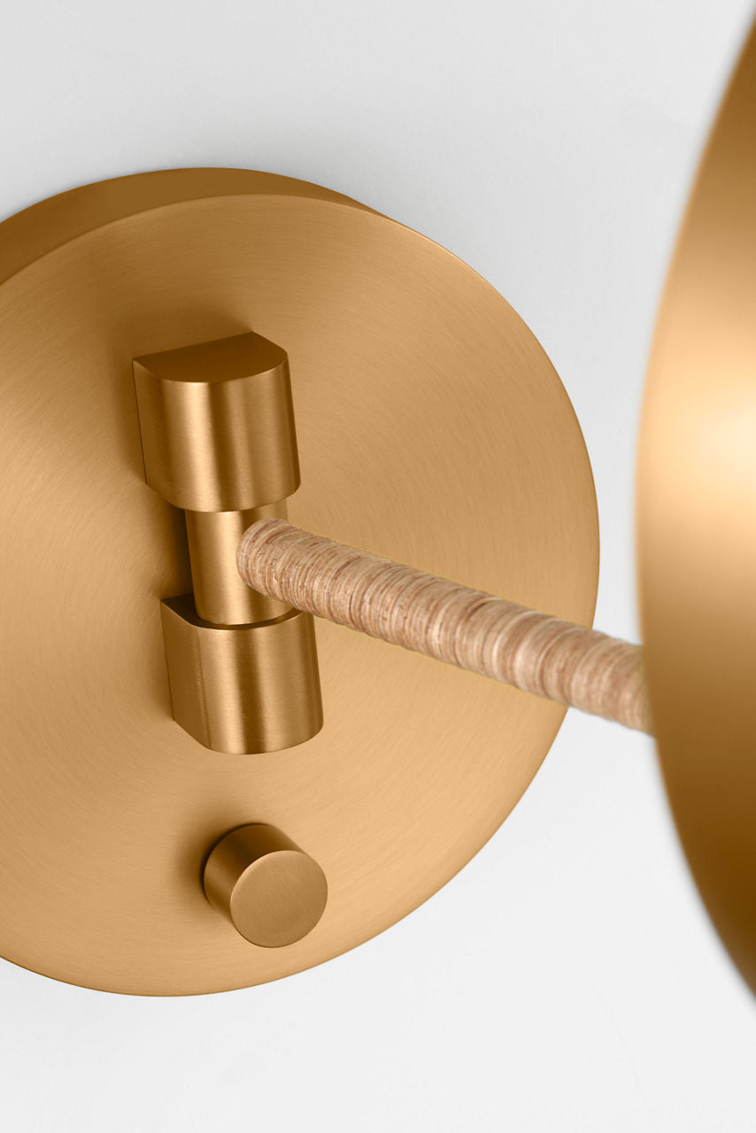 Balleroy Medium Sconce Burnished Brass