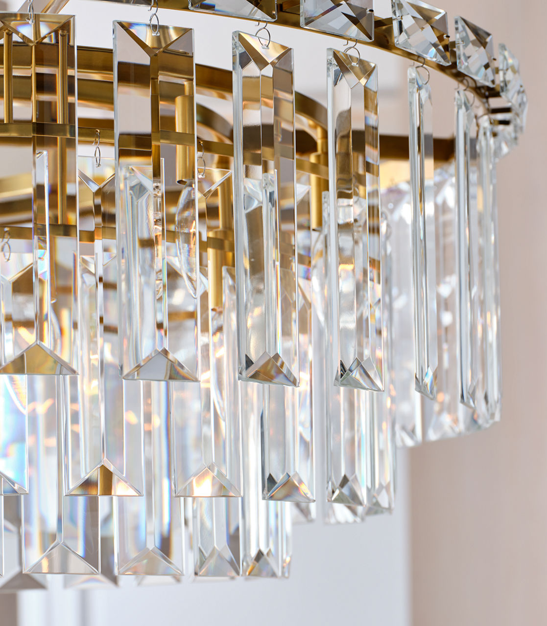 Arden Large Chandelier | Burnished Brass