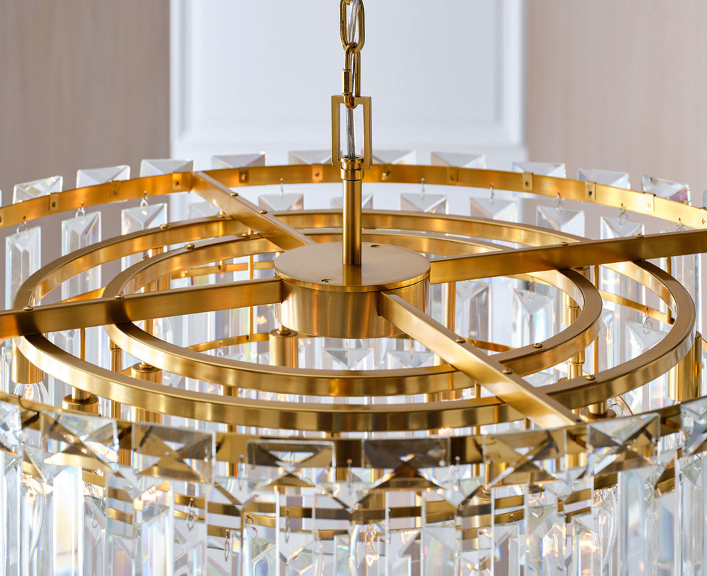 Arden Large Chandelier | Burnished Brass