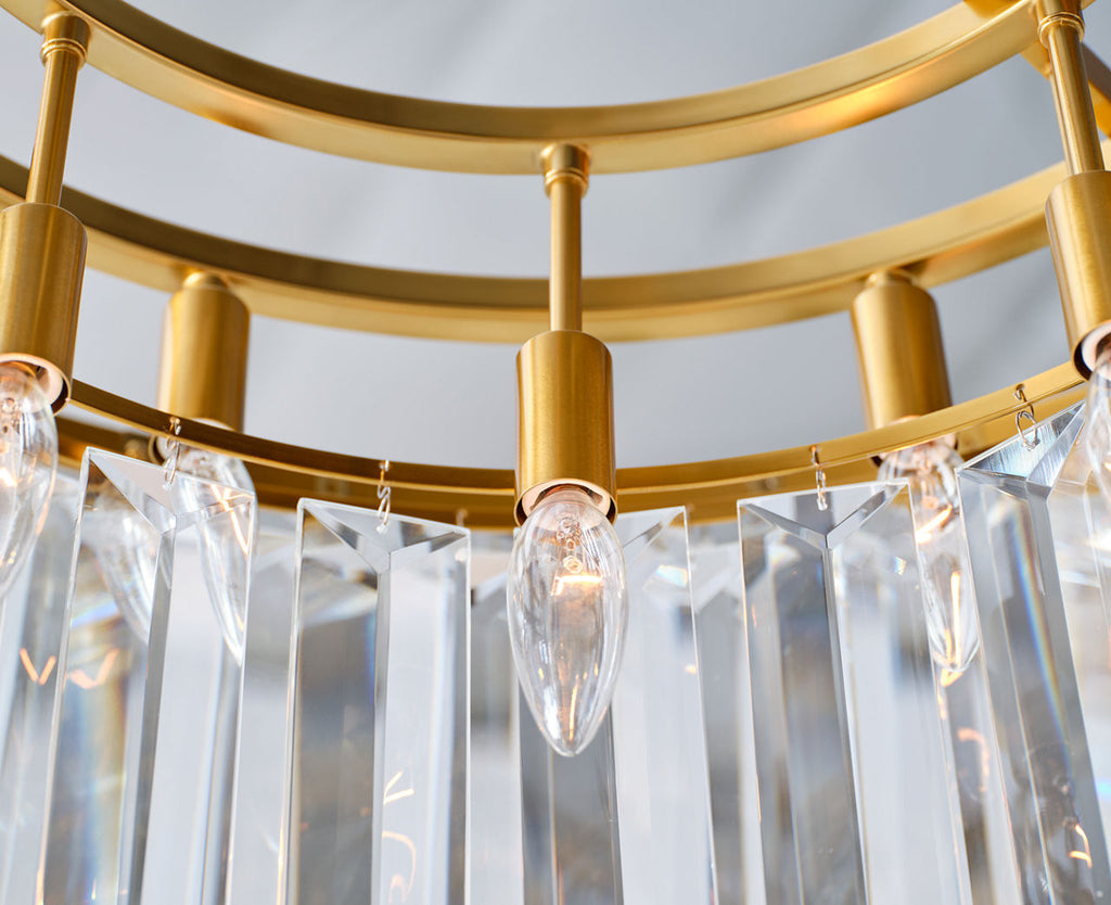Arden Large Chandelier | Burnished Brass