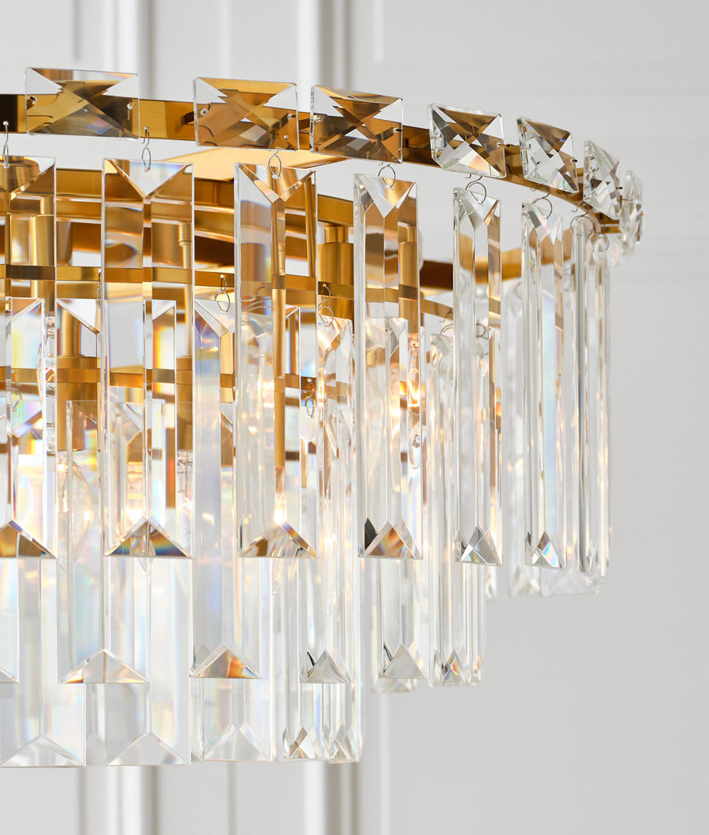 Arden Large Chandelier | Burnished Brass