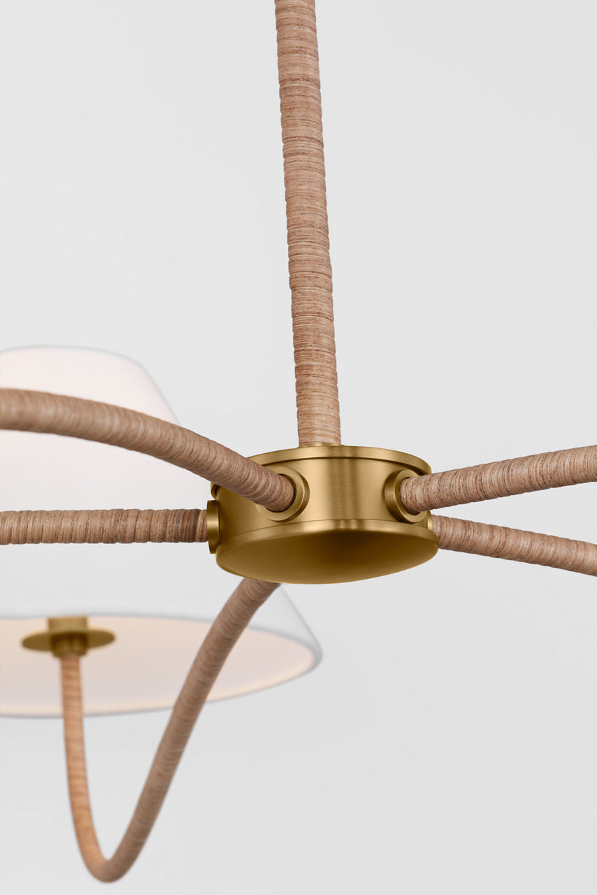 Laguna Grand Chandelier Burnished Brass