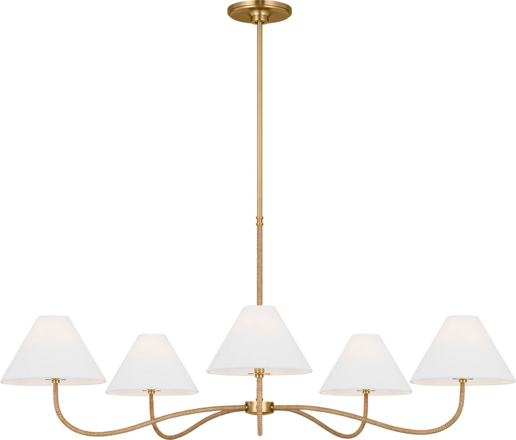 Laguna Grand Chandelier Burnished Brass