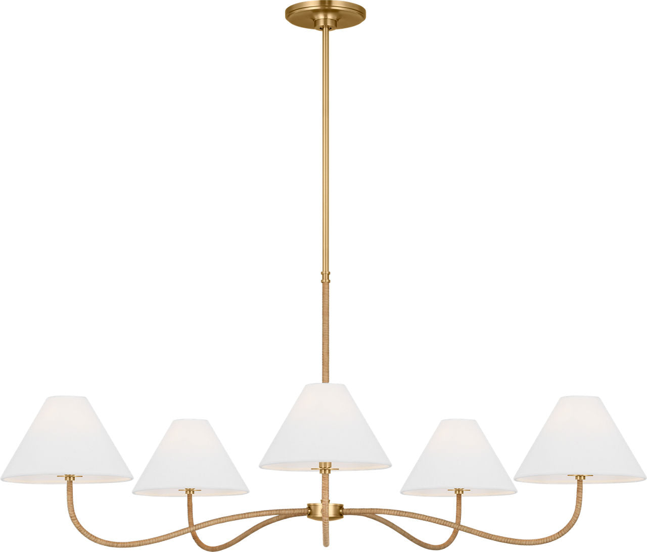 Laguna Grand Chandelier Burnished Brass