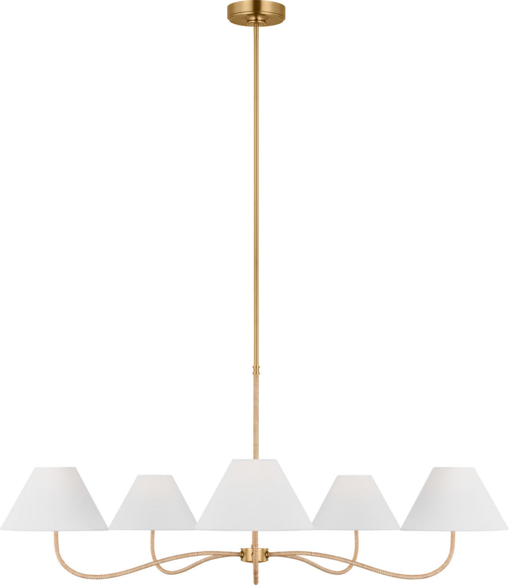 Laguna Grand Chandelier Burnished Brass