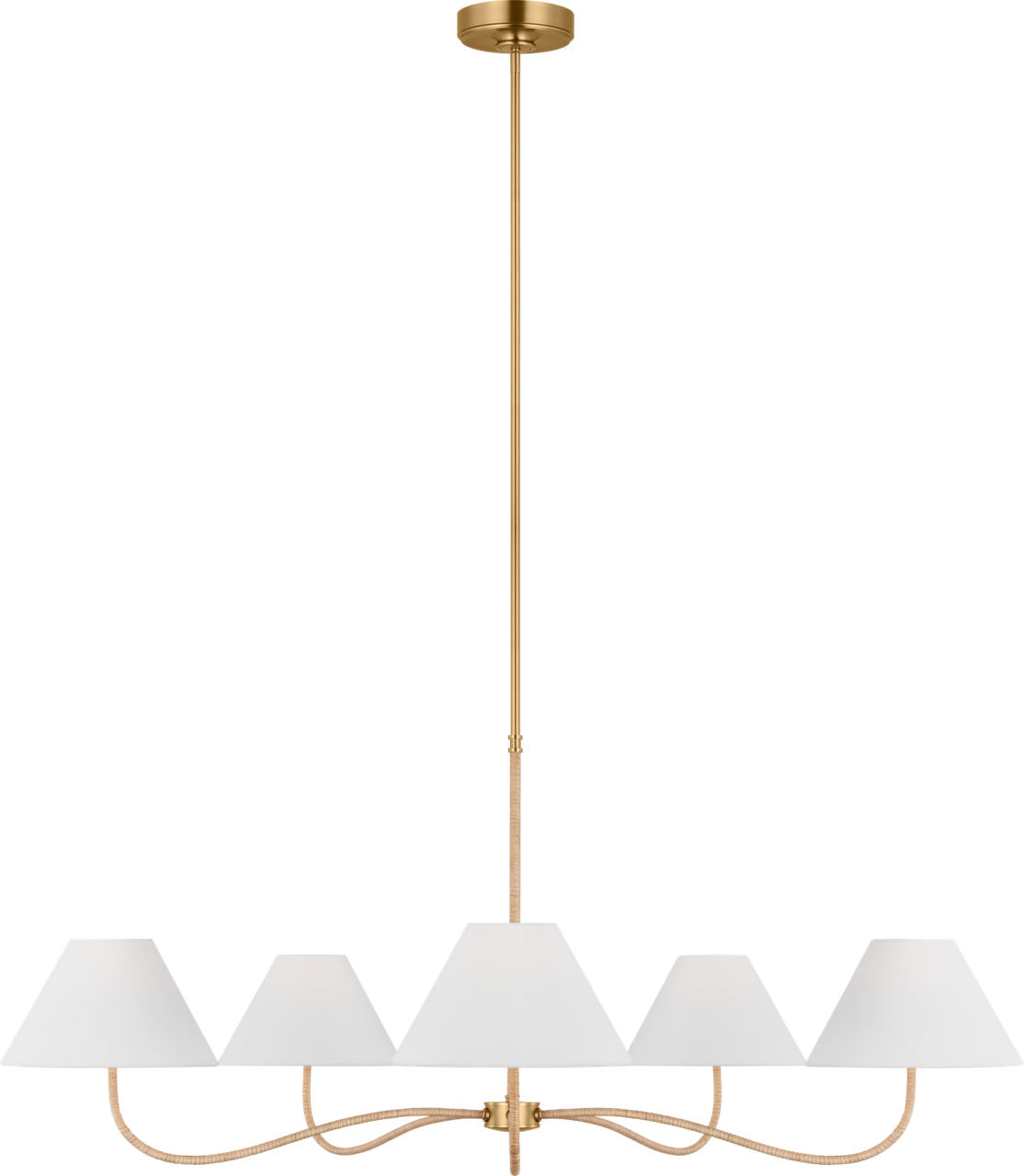 Laguna Grand Chandelier Burnished Brass
