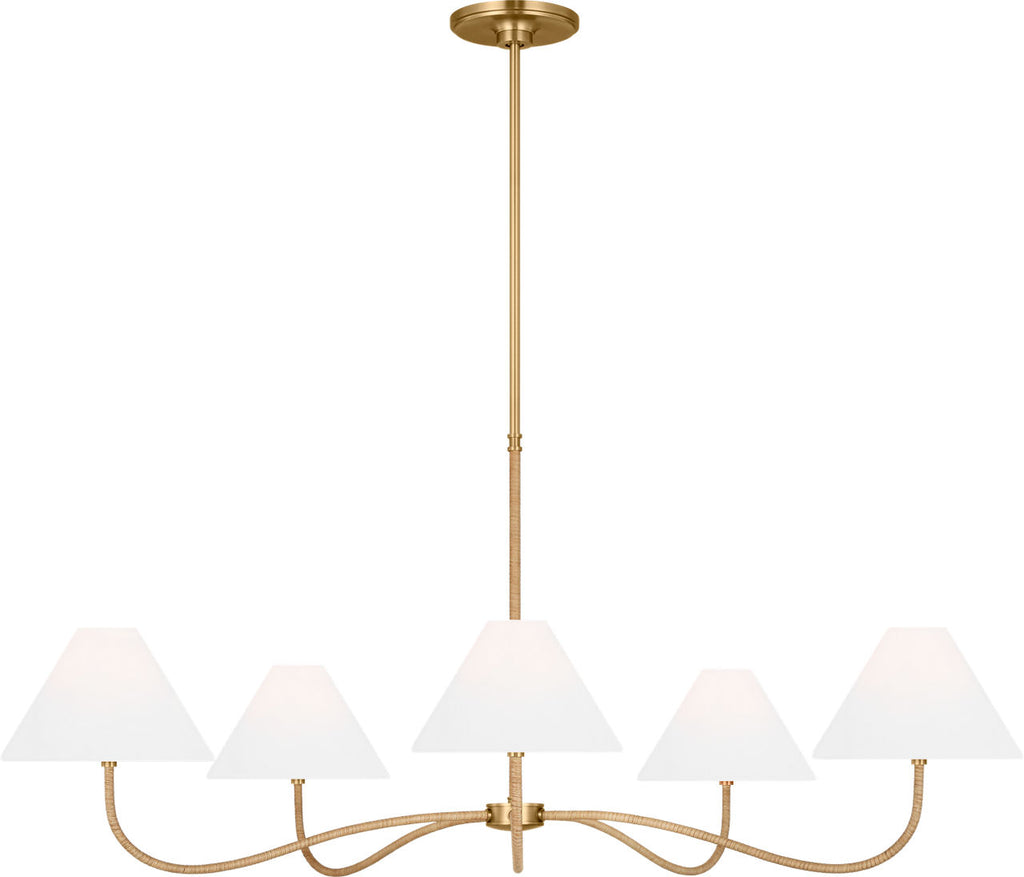 Laguna Grand Chandelier Burnished Brass