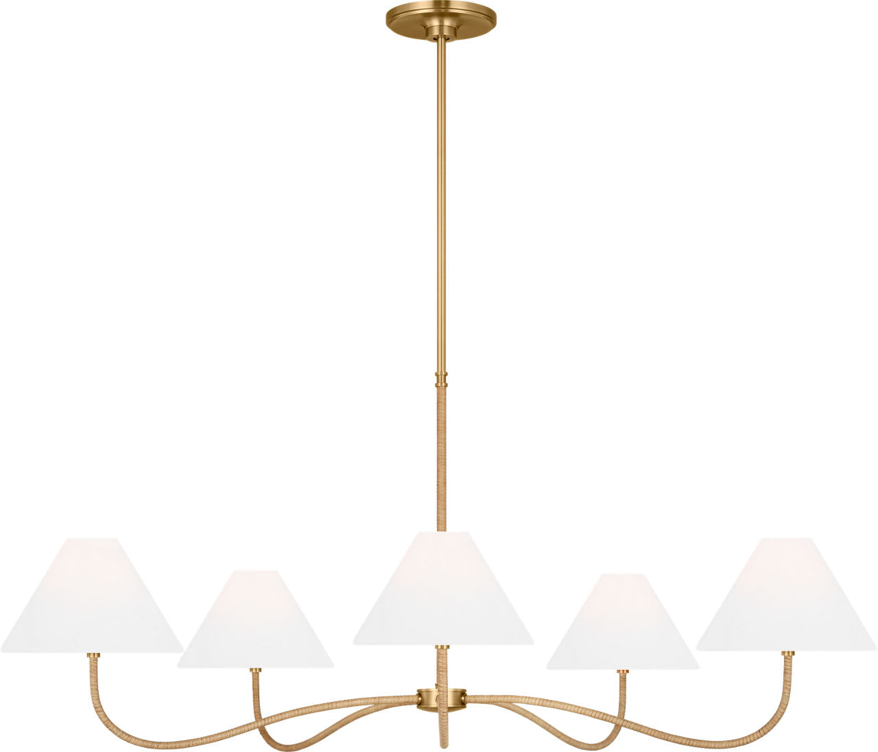 Laguna Grand Chandelier Burnished Brass