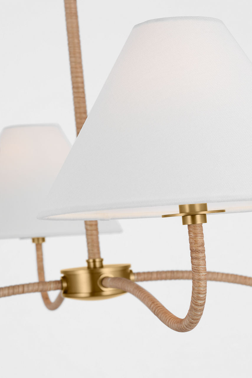 Laguna Large Chandelier Burnished Brass