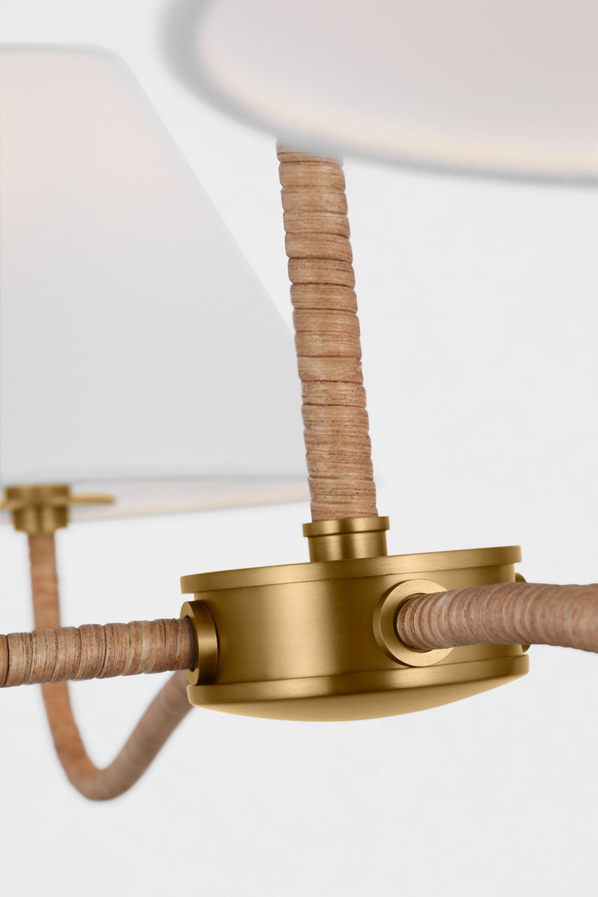 Laguna Large Chandelier Burnished Brass