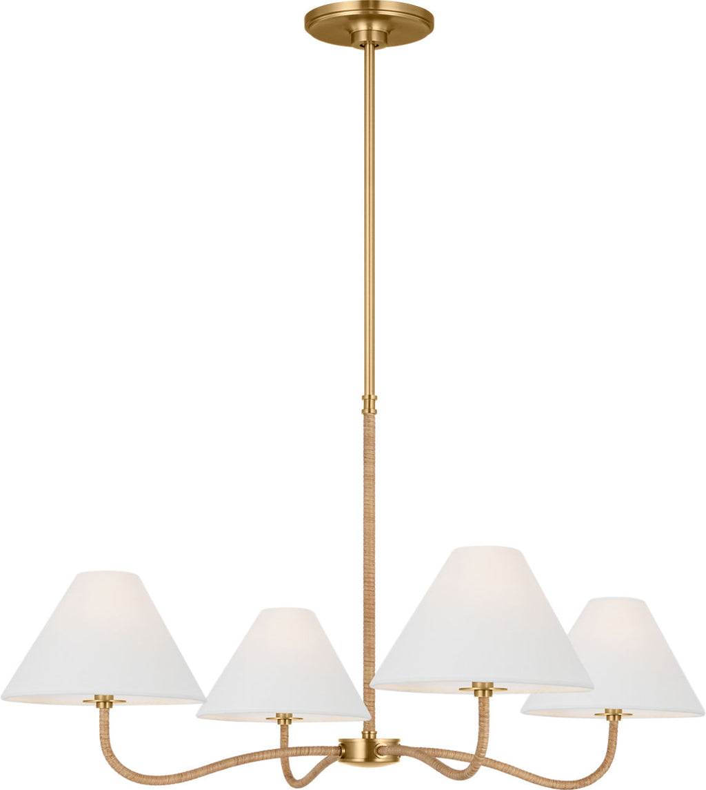Laguna Large Chandelier Burnished Brass