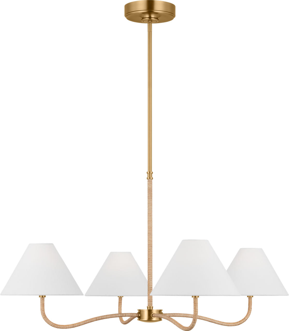Laguna Large Chandelier Burnished Brass