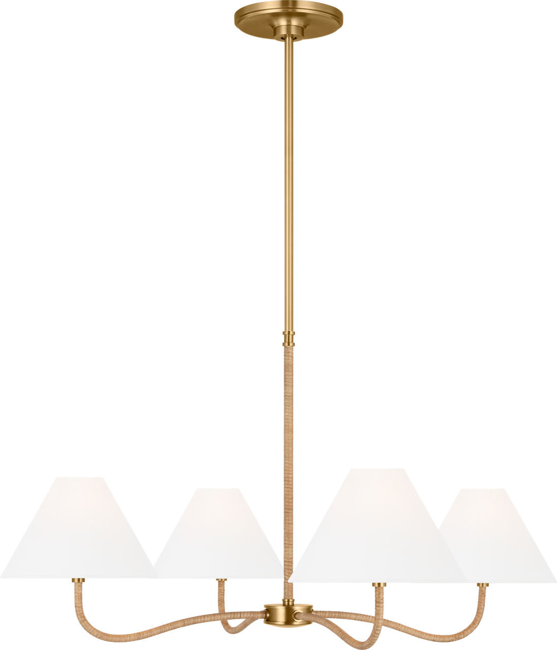 Laguna Large Chandelier Burnished Brass