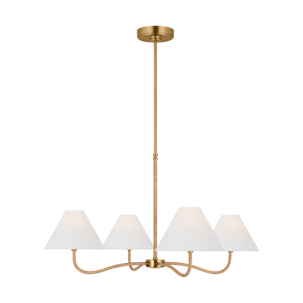 Laguna Large Chandelier Burnished Brass