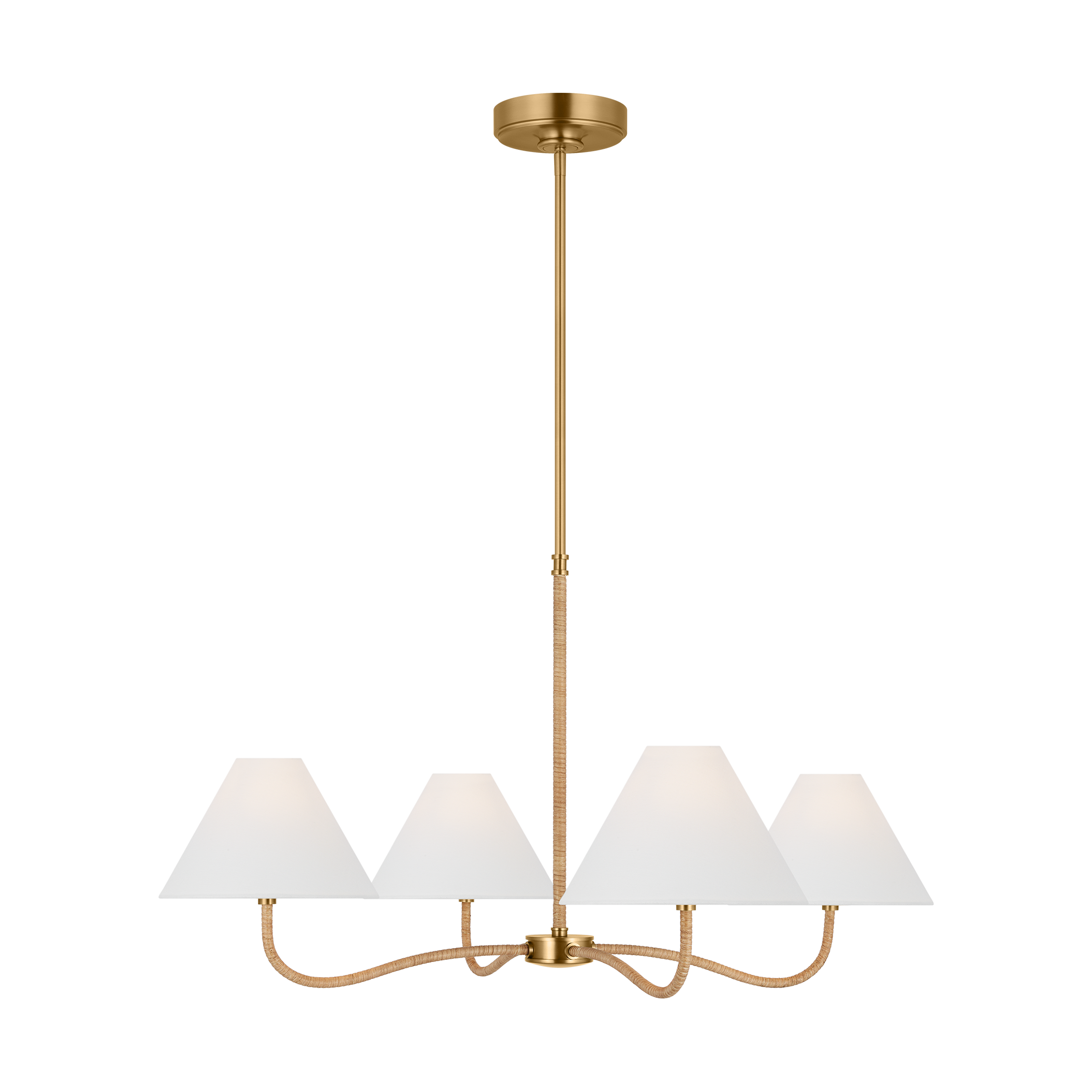Laguna Large Chandelier Burnished Brass