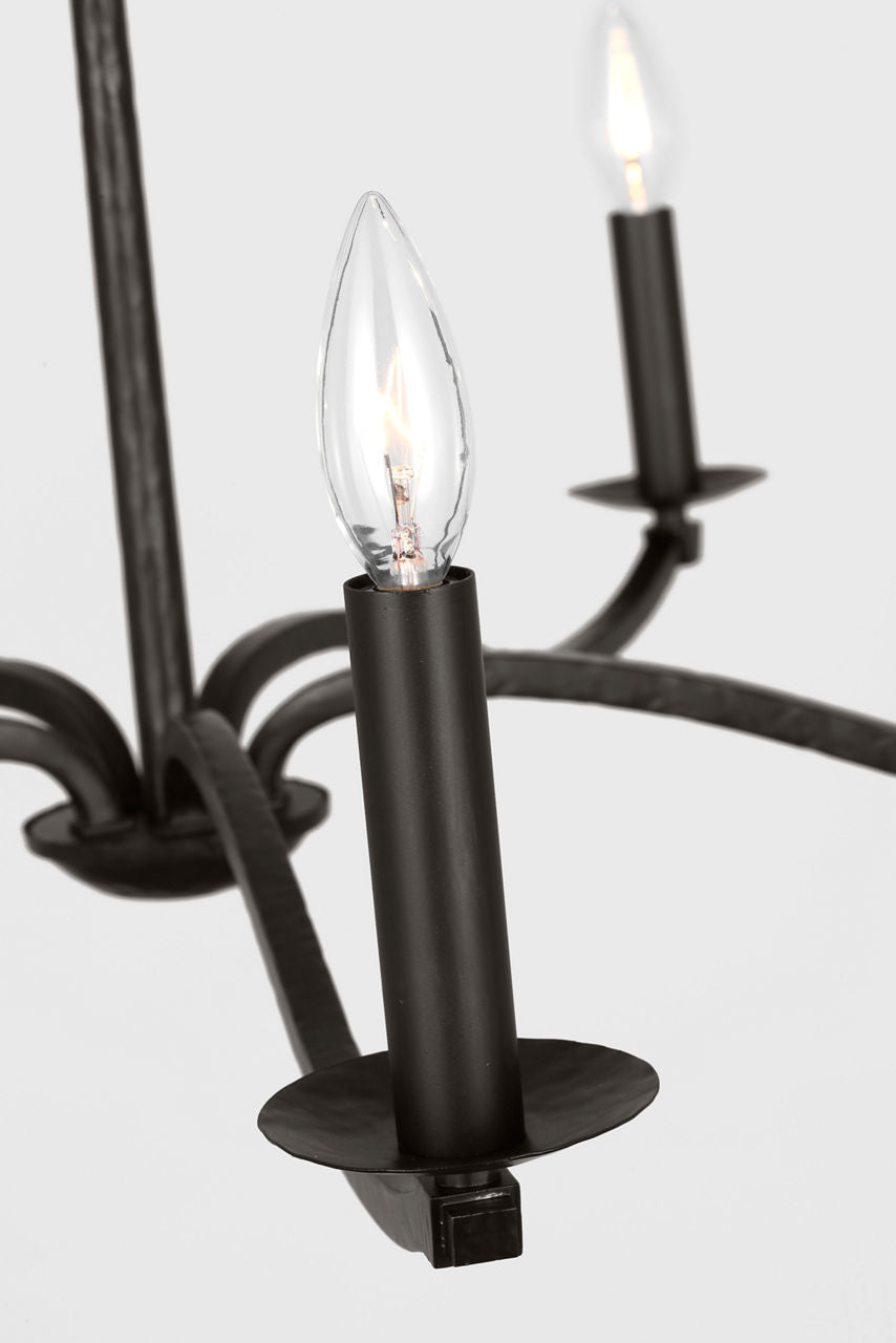 Wellen Large Chandelier Aged Iron