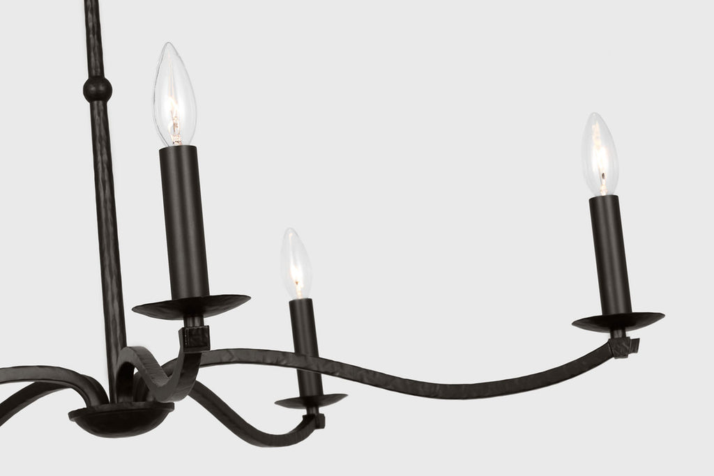 Wellen Large Chandelier Aged Iron