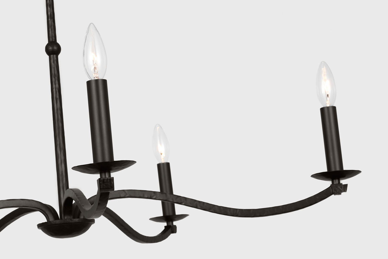 Wellen Large Chandelier Aged Iron