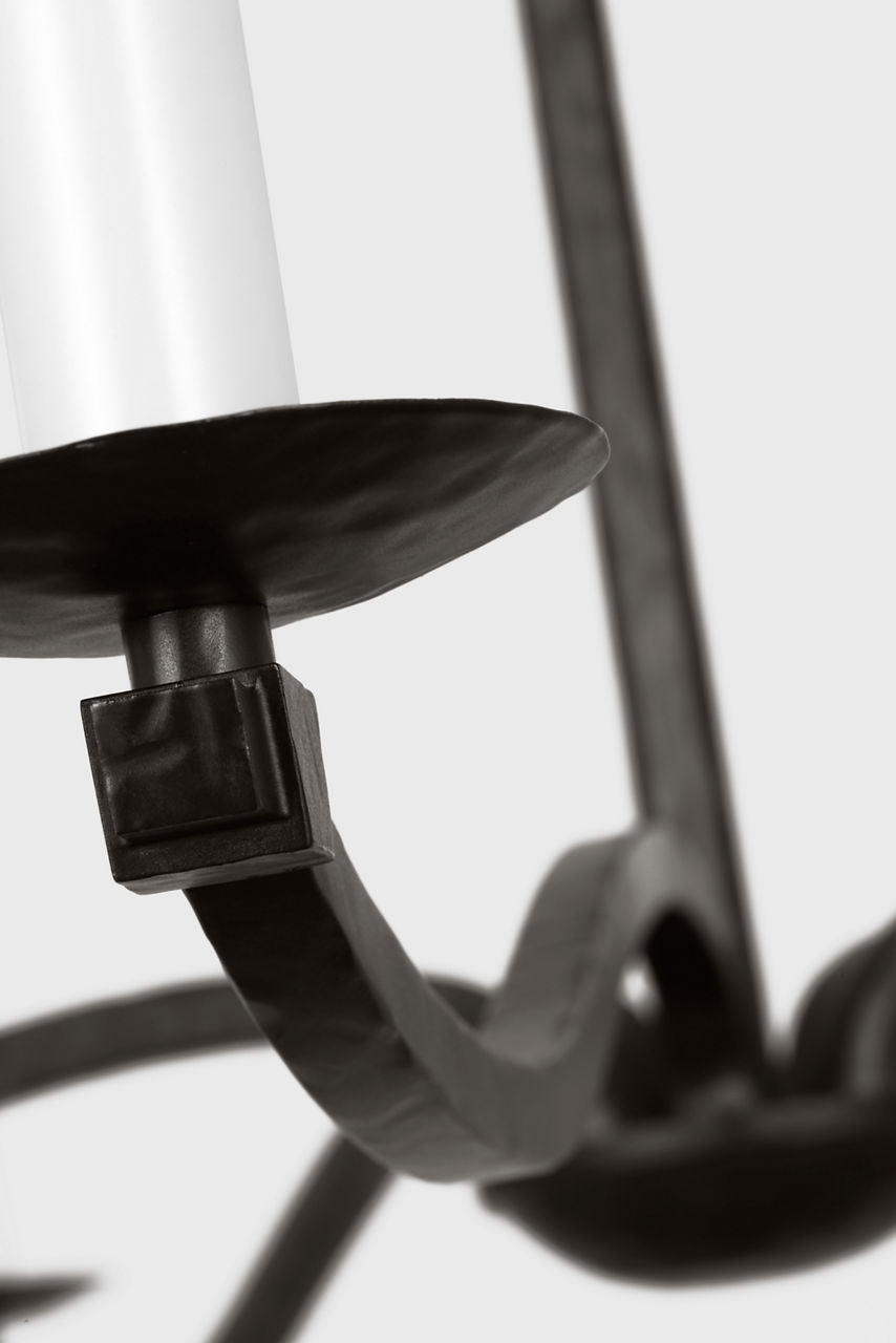Wellen Large Chandelier Aged Iron