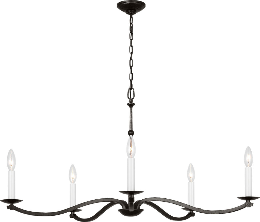 Wellen Large Chandelier Aged Iron