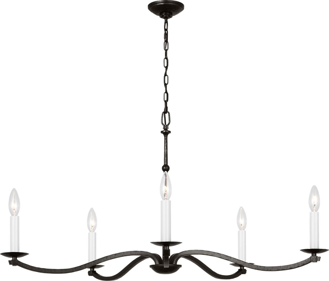 Wellen Large Chandelier Aged Iron